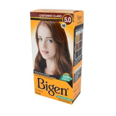 Imagem de Kit Bigen Tintura Capilar em Pó à Base de Água Tinta de Cabelo Coloraç