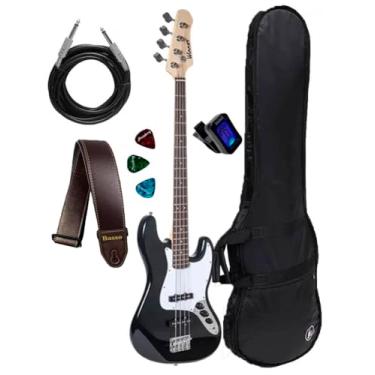 Imagem de Baixo Winner 4 Cordas Jazz Bass Wjb + Kit (PRETO)