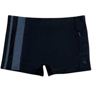 Imagem de Sunga Boxer Masculina Lisa Com Bolso Lateral e Ajuste Confortavel - Ma