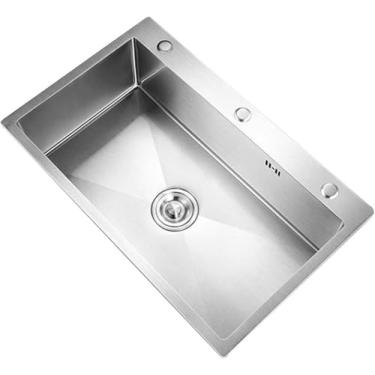 Imagem de Pias De Cozinha, Pia Embutida, Pia De Aço Inoxidável, Com Torneira Extraível, Com Cesto Telescópico, Com Torneira De água Limpa, Ideal Para Lavanderias, Bares, Garag, Standard model