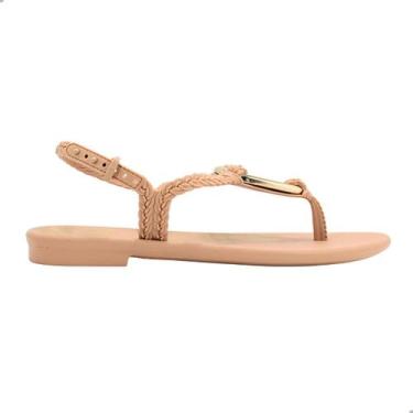 Imagem de Sandália Rasteira Grendha Sublime Marrom Mocca, M, Marrom mocca, 36