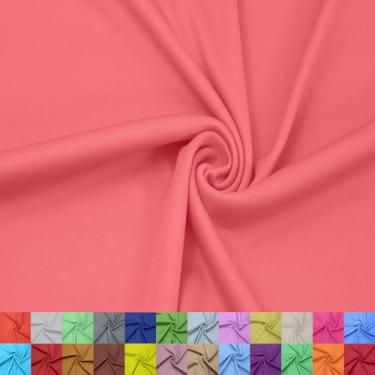 Imagem de Stylish FABRIC Forro interloque 100% poliéster de 152 cm de largura – tecido de malha leve elástico bidirecional, da The Yard para vestuário, maternidade, decorações de festa, cortinas, artesanato e