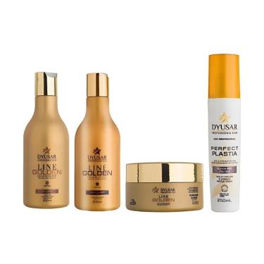 Imagem de Shampoo, Máscara, Condicionador E Protetor Térmico Dyusar