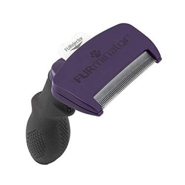 Imagem de Rasqueadeira Furminator Roxa Média para Gatos de Pelo Curto