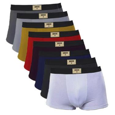 Imagem de Kit 5 Cuecas Boxer Di Nuevo 100%Algodão Cores Aleatórias, Cores do kit