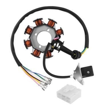 Imagem de PRO BAT Placa de estator magnético de 8 bobinas 5 fios CG125-8 cobre fino para Zongshen CG 125cc 150cc 200cc 250cc scooter ciclomotor ATV Quad Dirt Pit Bike Go Kart 4 rodas