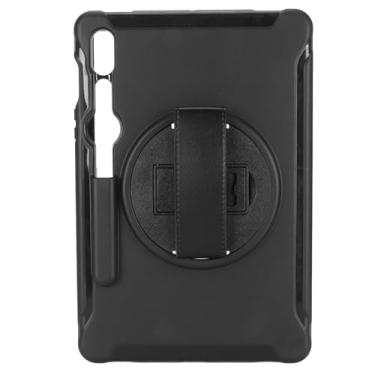 Imagem de aqxreight Caixa de Comprimido Robusta para Tab S9 X710 S8 X700 Com Queda e Suporte Giratório Em Rosa (Preto)