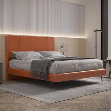 Imagem de Cama Bi Partida Slim Casal com Cabeceira em material ecológico PU - Sk