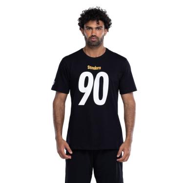 Imagem de Camiseta do Pittsburgh Steelers NFL Masculina Player Watt NF019