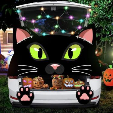 Imagem de Kit de decoração de carro Trunk or Treat DEKWELL Halloween Cat