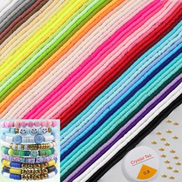 Imagem de Kit de pulseira Clay Bead Yochus, 19.000 unidades, 50 fios, miçangas d