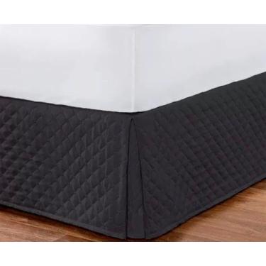 Imagem de Saia Box Casal Queen Matelada 45cm Altura Branca - Cortinas Ibitinga, 