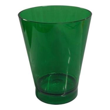 Imagem de Copo Rubizinho 200ml Acrílico - 100 Unidades - Papermix, Verde Translú