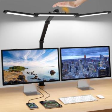 Imagem de Lâmpada de mesa ShineTech Led com sensor de gestos, portas USB de 24 W