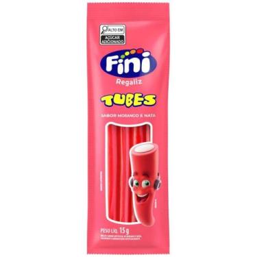 Imagem de Doce Tubes Morango 15G (display com 12 Unidades) - Fini