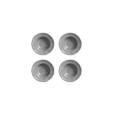 Imagem de Conjunto de Pratos de Sobremesa Porto Brasil Orgânico Dust Preto 250ml - 4 Peças