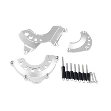 Imagem de JicSuXi Protetor de motor de motocicleta, capa protetora deslizante contra colisões, peças de reposição, protetor de estator profissional para Z900RS, Prata