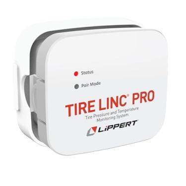 Imagem de Lippert Tire LINC PRO RV Sistema de monitoramento de pressão/temperatura do pneu (TPMS) Pacote de 6 pneus com sensores de haste externos, repetidor e doca #2024115891