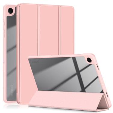 Imagem de Capa fina híbrida para Samsung Galaxy A9 22.1 cm 2023, capa Ratesell à prova de choque com capa traseira transparente transparente para Galaxy Tab А9 8,7'' SM-X110 / SM-X115 rosa