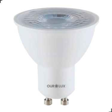 Imagem de 2X Lâmpada Led 6W Mr16 Dicroica Dimerizável Luz Amarela Ouro