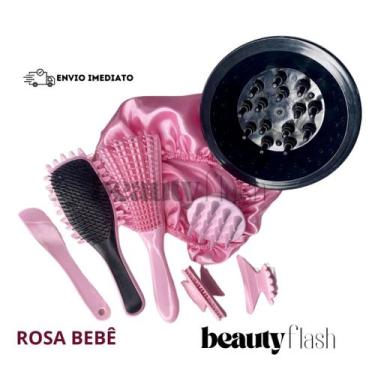 Imagem de Kit Cachos Beauty Flash Escova Finalizadora Difusor Definição e Finali
