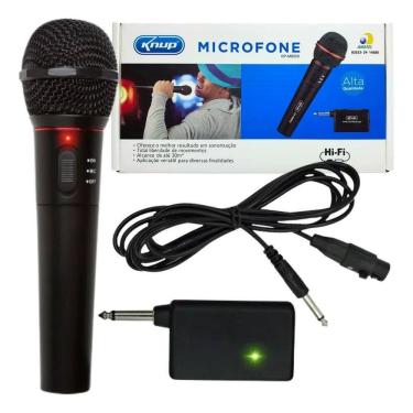Imagem de Microfone Sem Fio Profissional P Caixa De Som P10 15 Metros
