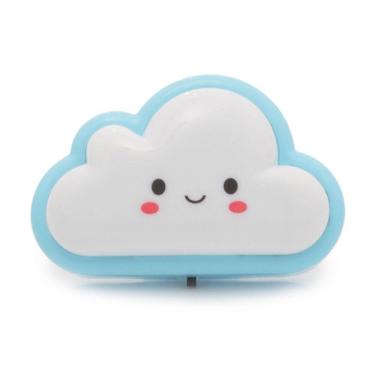 Imagem de Abajur De Tomada Infantil Luz Noturna Led Nuvem - Azul