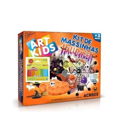Imagem de Kit Brincadeira Massinha Halloween Com 566 Gr (2 packs de 283 gr)
