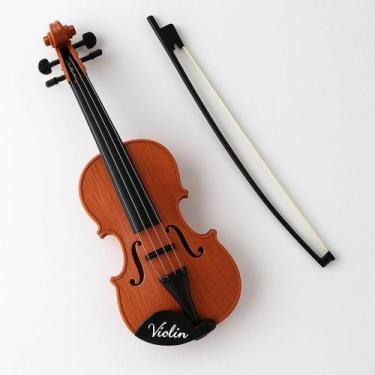 Imagem de Violino Infantil 4 Cordas Arco Médio 42cm Brinquedo Musical - Dony Toy