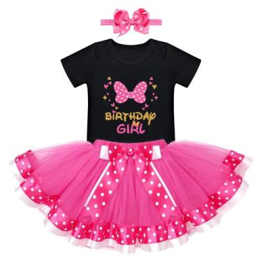 Imagem de Vestido tutu de aniversário para meninas IBTOM CASTLE com faixa