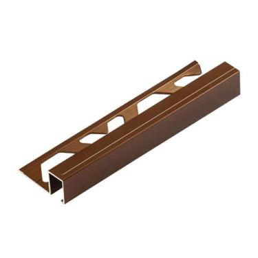 Imagem de Listelo U Alumínio Firenze Premium 10mmx12mmx3ml - Viscardi, Brown Gol