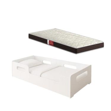 Imagem de Cama Montessoriana Solteiro Princesa P/ Crianças 100% Mdf C/ Colchão P