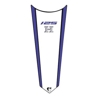 Imagem de Adesivo Faixa Gravata Tanque Moto Cg 125/150/160 Titan Fan Start Branc