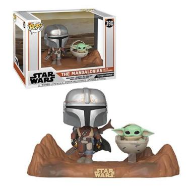 Imagem de Funko Pop Star Wars 390 The Mandalorian w/ The Child Baby Yoda