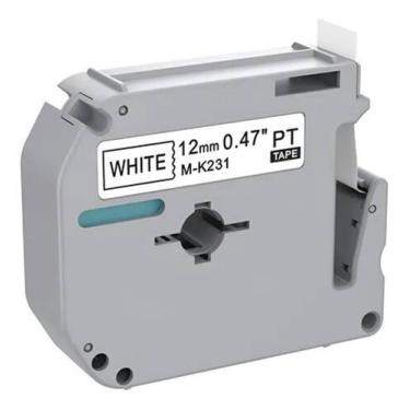 Imagem de Fita Rotulador Brother Pt-70 PT-M95WT bco letra pta - Milponto