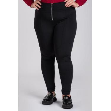 Imagem de Calça Legging Montaria Plus Size em Suplex com Fechamento em Zíper Met