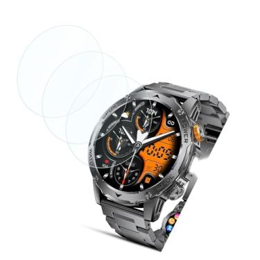 Imagem de Futanwei Protetor de tela para relógios inteligentes militares LIGE EF12 4.4 cm [pacote com 3] película de vidro temperado HD [dureza 9H] [anti-arranhões] [livre de bolhas] compatível com smartwatch