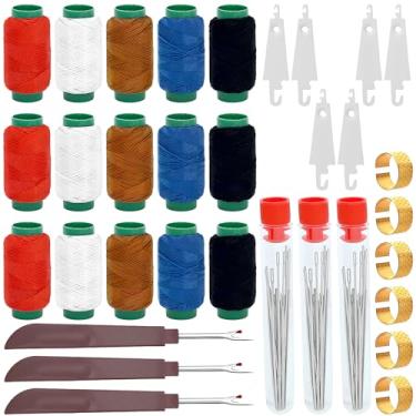 Imagem de SUBANG Conjunto de 108 ferramentas de costura, agulhas, ferramentas de reparo manual, kit de ferramentas de bordado, kit de agulhas de costura para casa, artesanato faça você mesmo para iniciantes