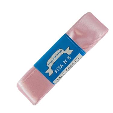 Imagem de TRADER, Fita De Cetim Trader 22mm N°5 Com 10 Metros, Rosa Claro