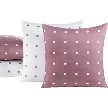 Imagem de Almofadas Cheias Petit Poá 04 Peças - Rose
