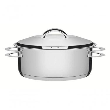 Imagem de Caçarola Rasa Tramontina Solar 28cm Em Aço Inox