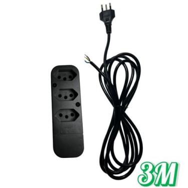 Imagem de Kit 1-3 Tomada 3 Pinos 10A-20A /2200W Com Cabo 1M, 2M OU 3M Soutimes -