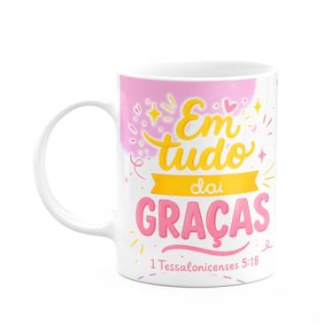 Imagem de JPS INFO, Caneca Religiosa Versículos Bíblicos 1 Tessalonicenses 5:18