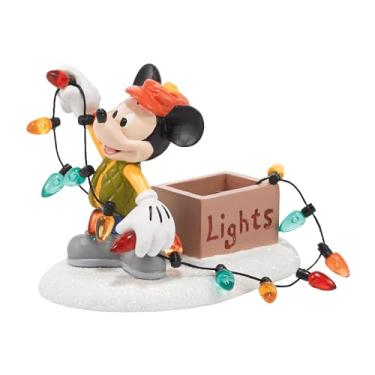 Imagem de Department 56 Disney Village Acessório de Natal com luzes do Mickey, 5,7 cm