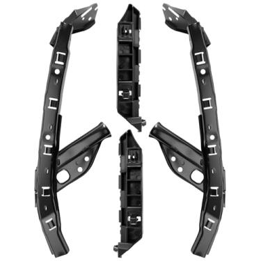 Imagem de Kit de retentor de suporte de suporte de farol dianteiro e para-choque adequado para Honda Civic Sedan 2012 2013 2014 2015, kit de retentor de suporte do lado esquerdo direito substitui 71190-TR0-A00