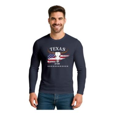Imagem de Camisa Manga Longa Texas Usa Agro Proteção Uv50+ Térmica - Camiseta Bl