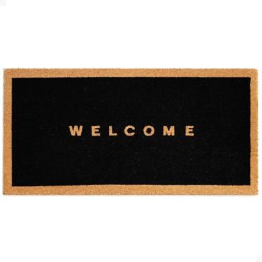 Imagem de THEODORE MAGNUS Tapete de porta – Capacho de coco para entrada externa, tapete de boas-vindas durável com suporte antiderrapante, perfeito para porta da frente e entrada - externo/interno - tela de