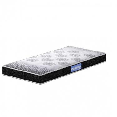 Imagem de Colchão Solteiro Espuma D23 78x188x12cm Preto C/Branco