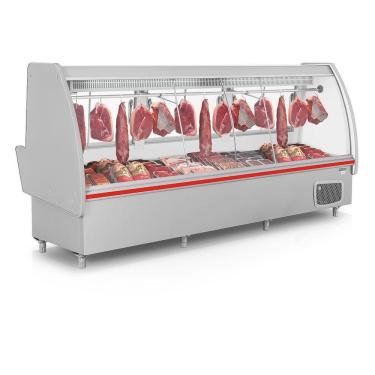 Imagem de Balcão De Carnes Pop Gaps310 Gelopar Expositor De Carnes Cinza Pop 3mt 220v