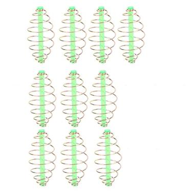Imagem de Zhjvihx Alimentador de Pesca Com Bobina Em Linha de Rodízio de Isca de Metal, Alimentador de Método Em Linha de Bobina de Mola Em Formato de Barril Durável para Pesca para Atrair Peixes Maiores (S)